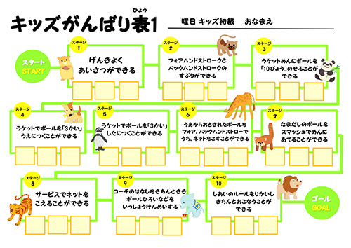 キッズがんばり表